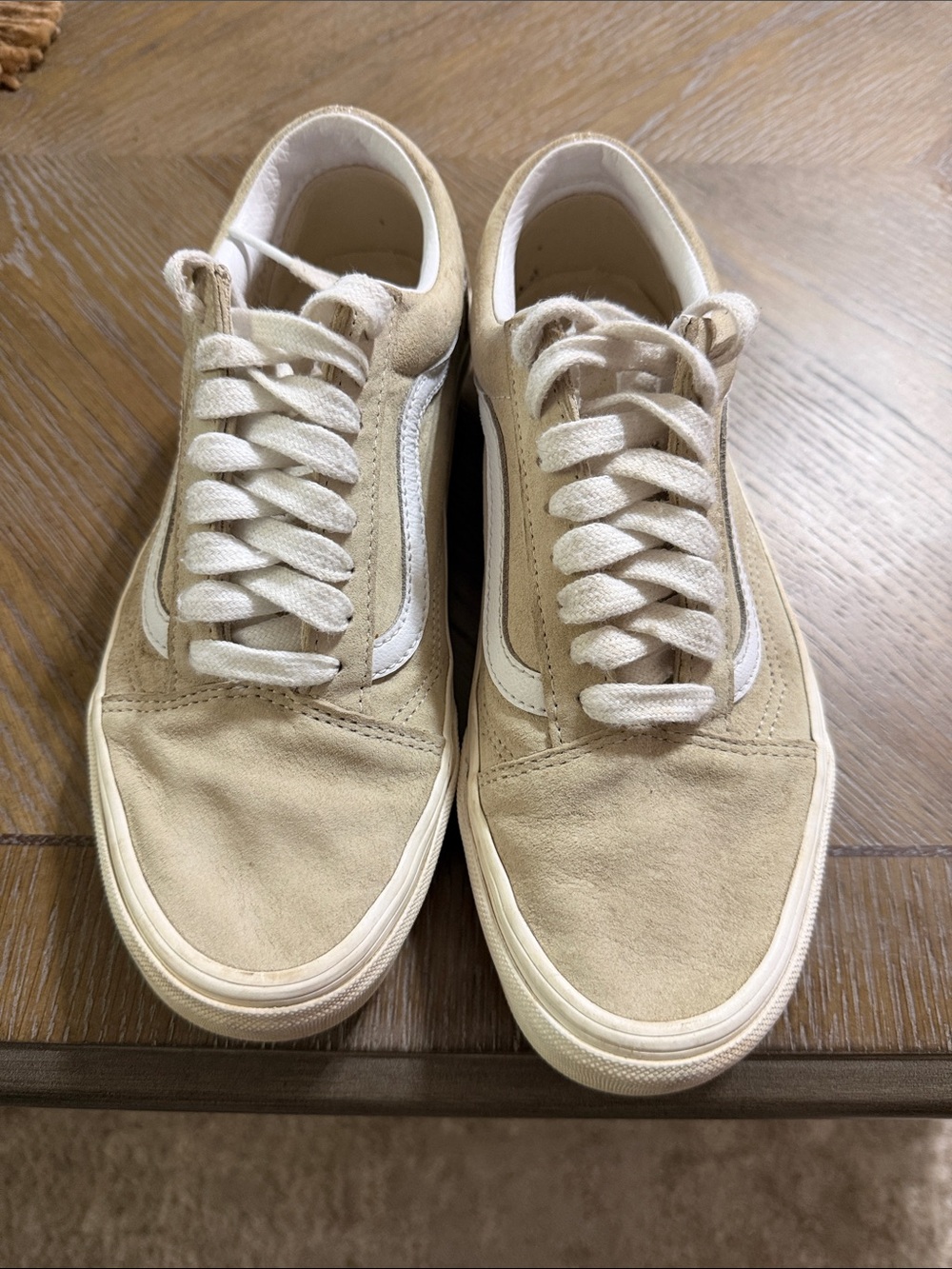 Vans Old Skool Pig Suede Eco-Dry Oatmeal Women's Sneakers. Size 8